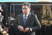 Wakil Menteri Transmigrasi (Wamentrans) Viva Yoga Mauladi dalam moment Hari bhayangkara 80 di Satlat Brimob Polri, Cikeas Bogor