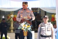 Kapolda Jawa Timur Irjen Pol. Drs. Nanang Avianto, M.Si., saat memberi arahan di acara Pengukuhan Polresta sumenep