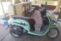 Satu unit sepeda motor merek honda scupy , yang lolos dari sasaran pencuri