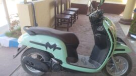 Satu unit sepeda motor merek honda scupy , yang lolos dari sasaran pencuri
