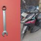 Polisi mengamankan Barang hasil kejahatan,satu unit sepeda motor merek Honda Vario dan dua alat untuk tindak kejahatan 