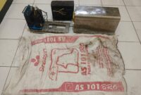 Barang bukti yang di amankan polisi