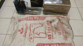 Barang bukti yang di amankan polisi
