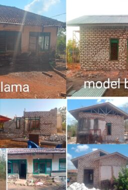 BANTUAN RENOVASI RUMAH LAYAK HUNI IBU FATIHA BERJALAN BERTAHAP