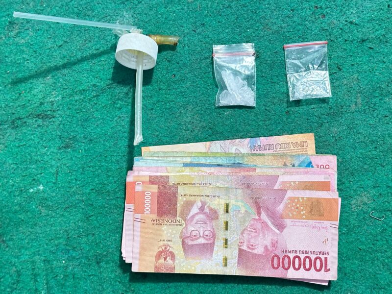 Barang bukti yang diamankan polisi 