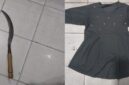 Barang bukti yang di amankan sebilah celurit dan sehelai baju