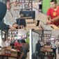 Petugas Satresnarkoba Polresta Sumenep saat memeriksa dan mengamankan barang bukti minuman beralkohol di Cafe Lotus, Senin (7/9/2026).