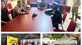 1. Rapat koordinasi di Posko Terpadu Mapolresta Sumenep terkait penanganan hilang kontak KM Virgo Transport 8.