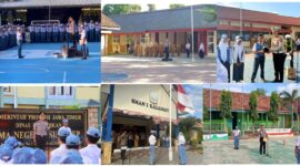 Kapolresta Sumenep Pimpin Upacara Serentak di Sekolah, Sampaikan Pesan Kamtibmas kepada Pelajar