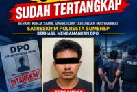 Tersangka RM saat diamankan. Buronan DPO kasus penganiayaan yang menghilang sejak Juli kini akhirnya tertangkap.