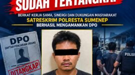 Tersangka RM saat diamankan. Buronan DPO kasus penganiayaan yang menghilang sejak Juli kini akhirnya tertangkap.