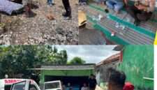 Proses evakuasi jenazah korban menggunakan ambulans Puskesmas Bluto menuju kediaman keluarga.