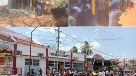 Suasana duka di rumah kediaman korban, Desa Ambunten Barat — warga berdatangan menyampaikan belasungkawa.