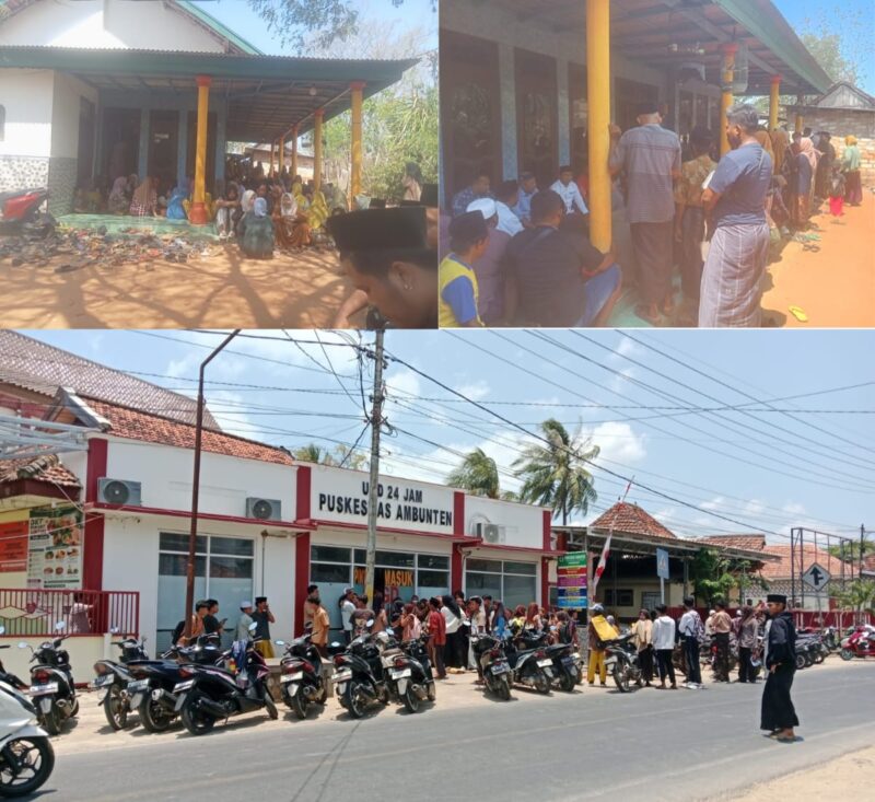 Suasana duka di rumah kediaman korban, Desa Ambunten Barat — warga berdatangan menyampaikan belasungkawa.