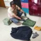 Petugas kepolisian menunjukkan barang bukti berupa pakaian yang disita terkait kasus dugaan pencabulan di wilayah Batuputih, Kabupaten Sumenep