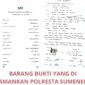 Kanan: Surat pernyataan yang ditandatangani tersangka menjadi salah satu barang bukti dalam perkara ini. Kiri: Bukti transaksi pembayaran yang juga diamankan penyidik. Foto: Dok. Polresta Sumenep / JatimEkspos.com