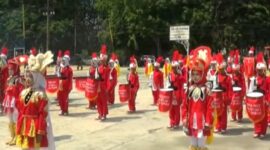 Penampilan peserta  Drumbend Harmoni Parsanga Satu